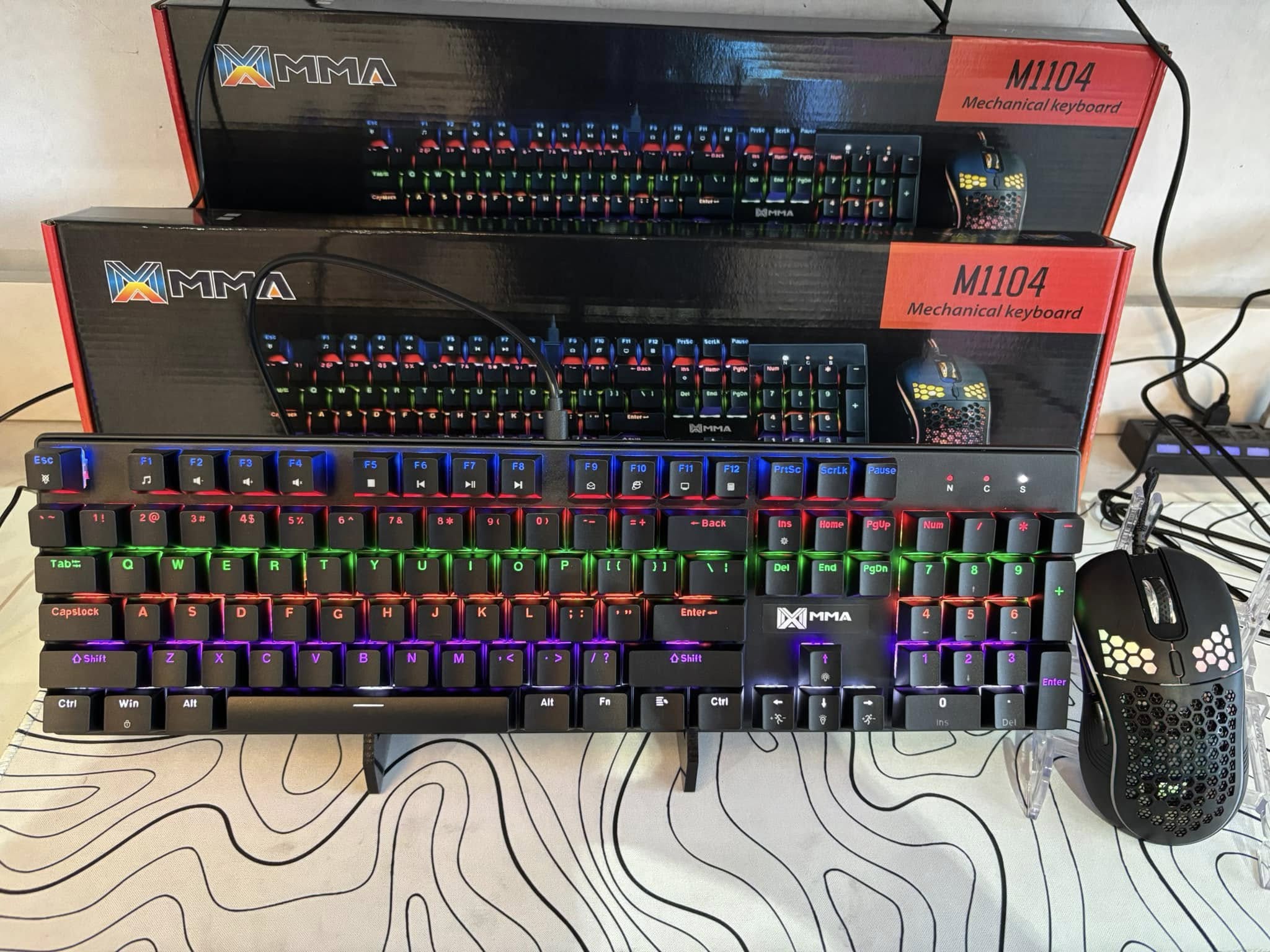 MMA Mechanical Keyboard & Mouse | New 2025